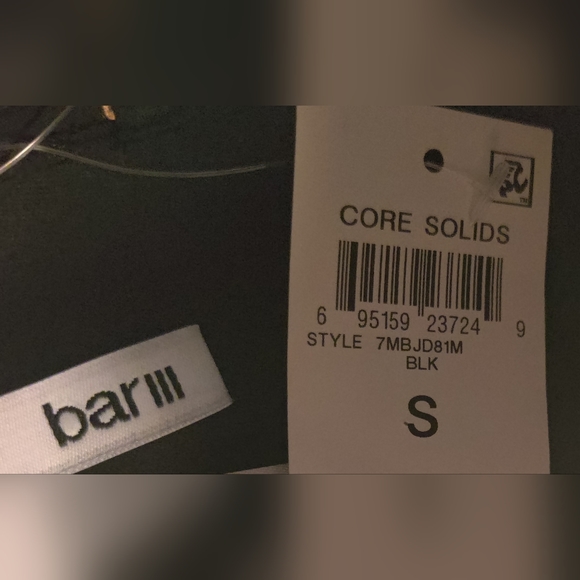 NWT Bar III Twist Bandeau Bikini Swim Top, Size S, Color Black. - Picture 11 of 11